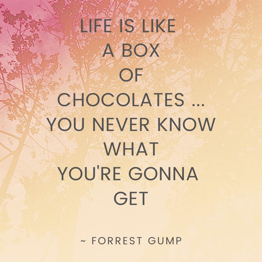 Whether it's one of your favs of not it does kinda get the message across don't you think?
#chocolate #films #favquotes #goodmovie #tomhanks #forrestgump #learnandgrow #liveandlearn #chocolatelove #inspoquote #learnandgrowtogether